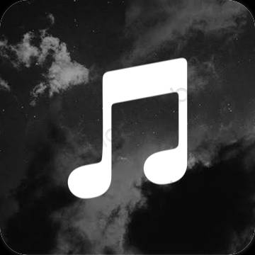 Esthetische LINE MUSIC app-pictogrammen