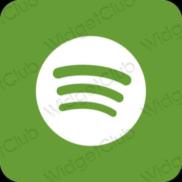 Estética Spotify iconos de aplicaciones