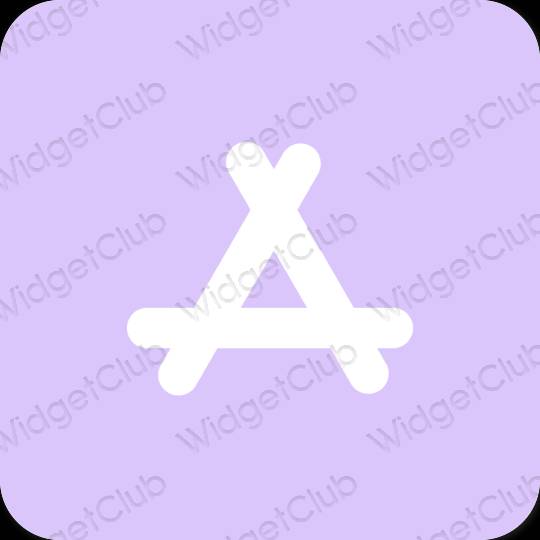 Stijlvol pastelblauw AppStore app-pictogrammen