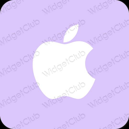 សោភ័ណ ពណ៌ខៀវ pastel Apple Store រូបតំណាងកម្មវិធី