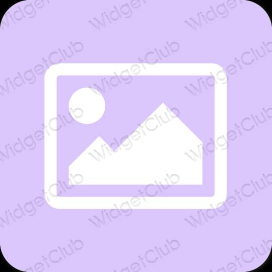 Estetsko pastelno modra Photos ikone aplikacij