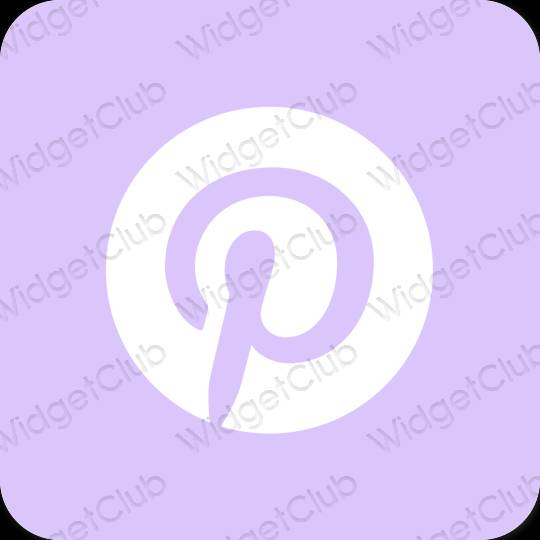 Esthétique bleu pastel Pinterest icônes d'application