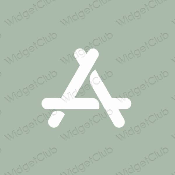Estetické zelená AppStore ikony aplikácií