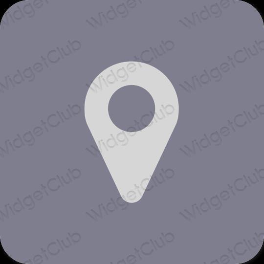 Aesthetic Google Map app icons