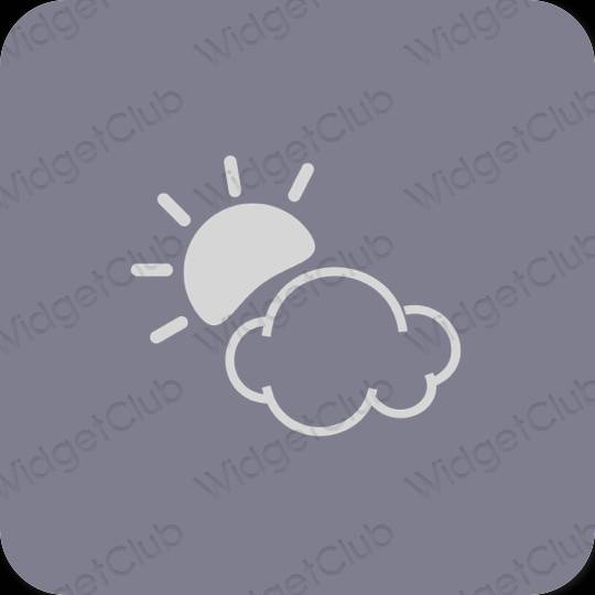 Aesthetic Weather app icons