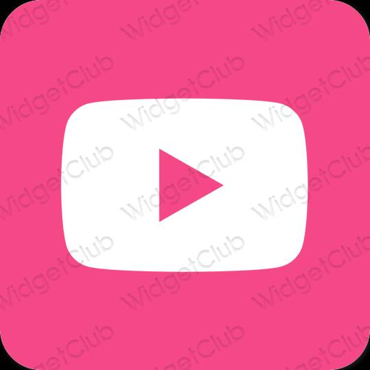 Estetisk lila Youtube app ikoner