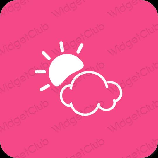 Ästhetische Weather App-Symbole