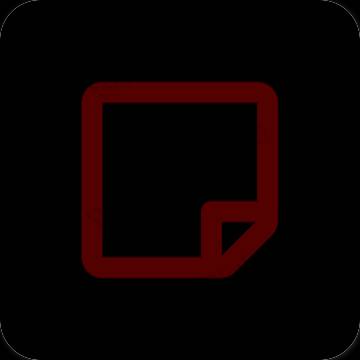 Estetisk svart Notes app ikoner