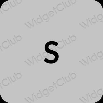 Stijlvol grijs SHEIN app-pictogrammen