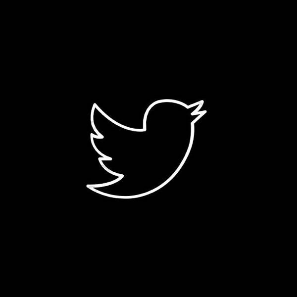 Thẩm mỹ đen Twitter biểu tượng ứng dụng