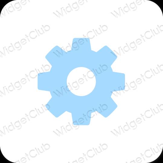 Esthetische Settings app-pictogrammen