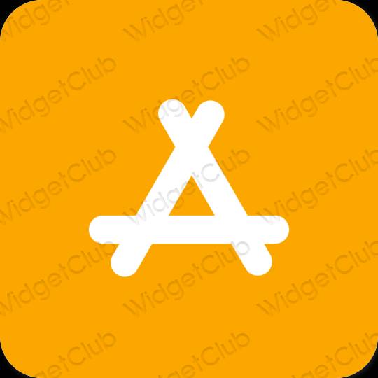 эстетический апельсин AppStore значки приложений
