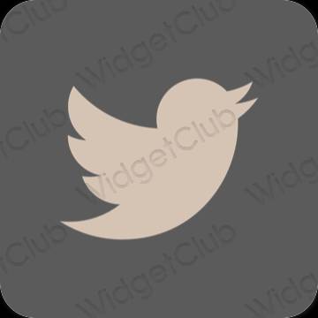 Esthetische Twitter app-pictogrammen