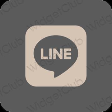 Эстетические LINE значки приложений