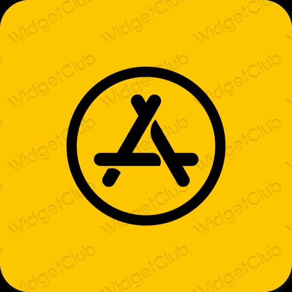 Estetsko oranžna AppStore ikone aplikacij