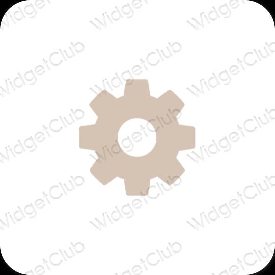Esthetische Settings app-pictogrammen