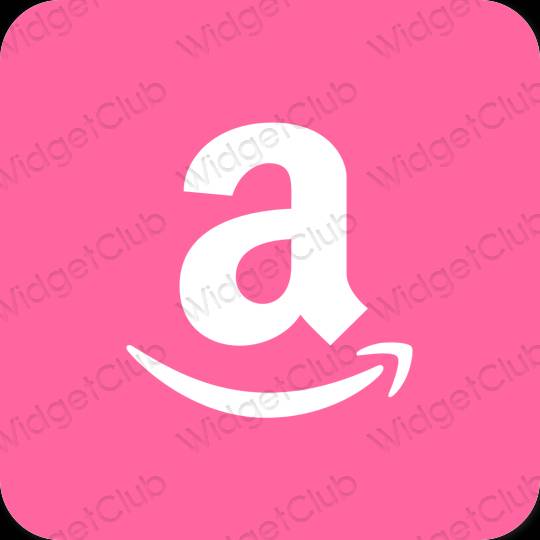 Αισθητικός μωβ Amazon εικονίδια εφαρμογών