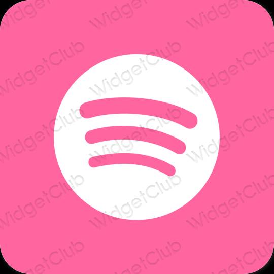 Æstetisk lilla Spotify app ikoner