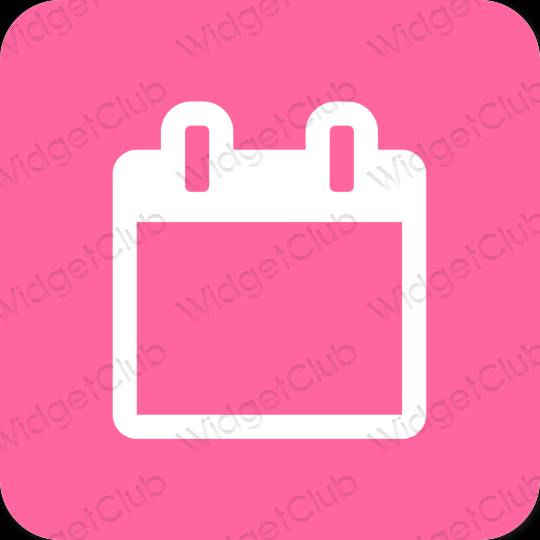 Estetisk lila Calendar app ikoner