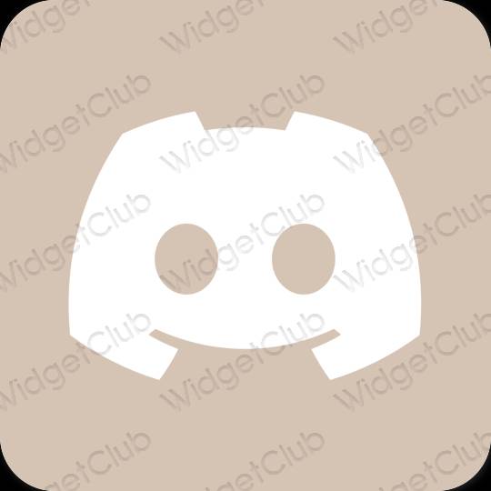 Aesthetic beige discord app icons