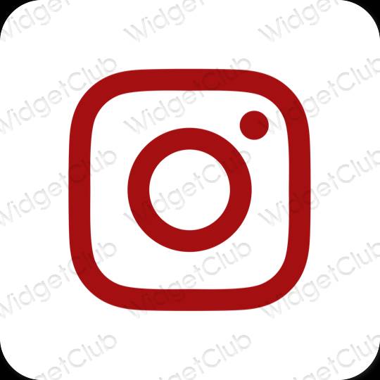Estetické ikony aplikací Instagram