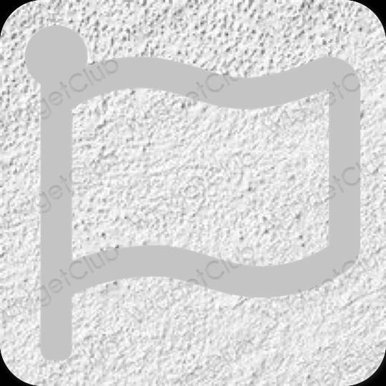 Estetski siva Zenly ikone aplikacija