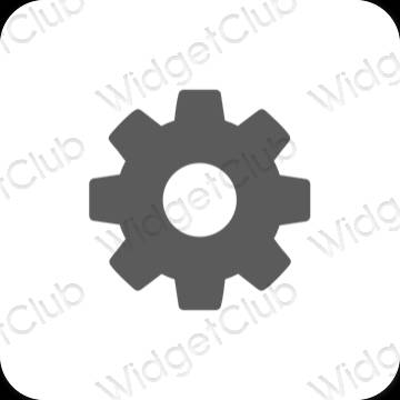 Esthetische Settings app-pictogrammen