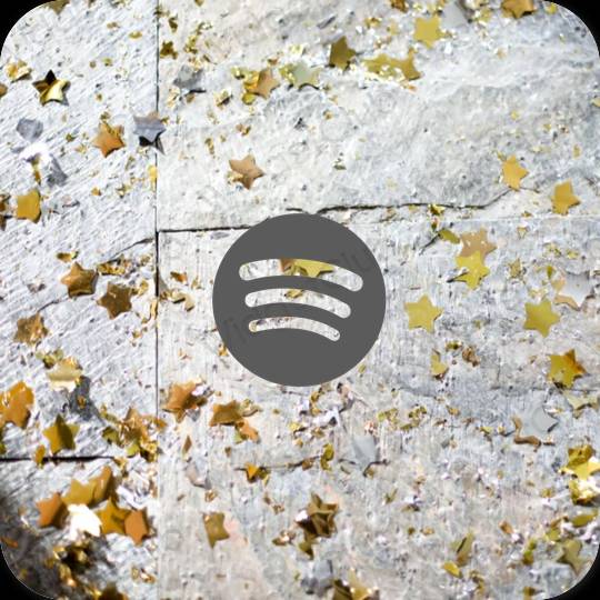 Stijlvol grijs Spotify app-pictogrammen