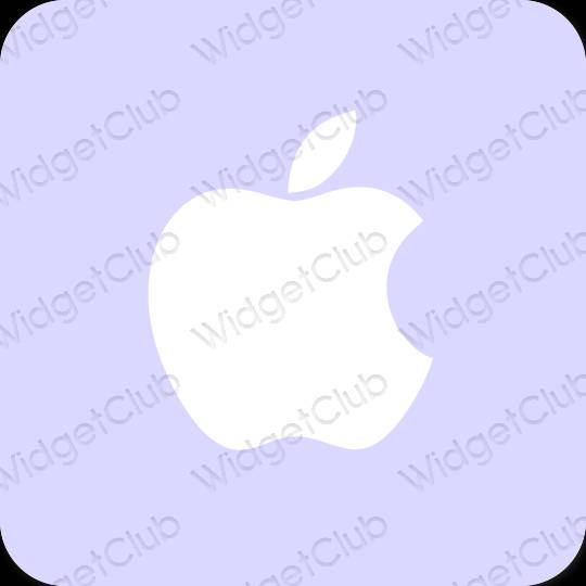 Estetinis violetinė Apple Store programėlių piktogramos