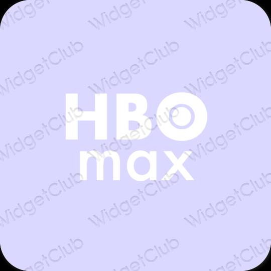 Stijlvol pastelblauw HBO MAX app-pictogrammen