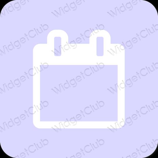 Estetico blu pastello Calendar icone dell'app