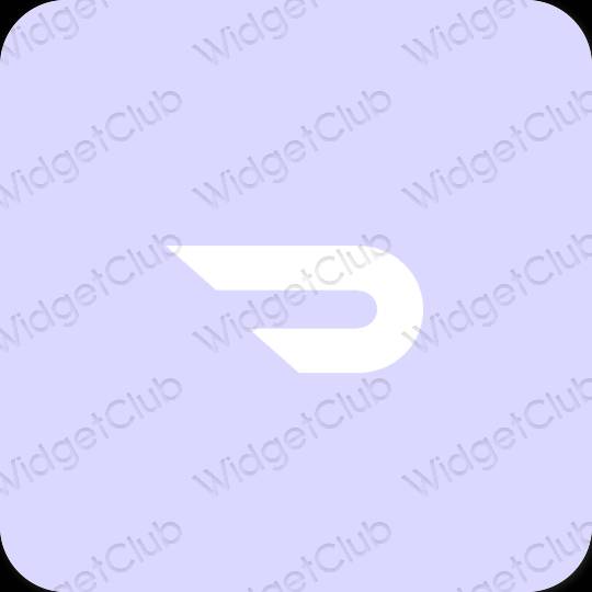 Ästhetisch pastellblau Doordash App-Symbole