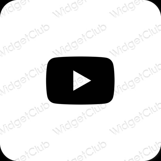 Esthetische Youtube app-pictogrammen