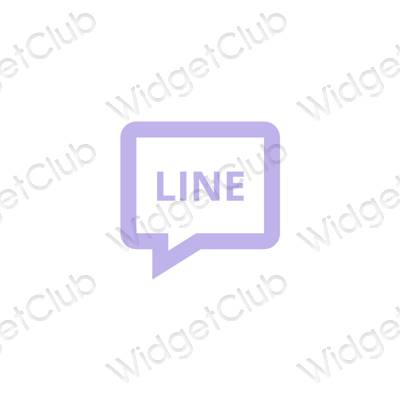 Esthetische LINE app-pictogrammen