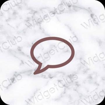 Icônes d'application Messages esthétiques