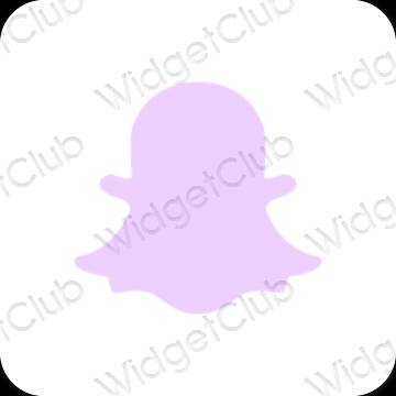 Pictograme pentru aplicații snapchat estetice