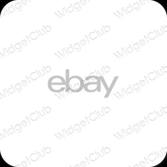 Esthetische eBay app-pictogrammen