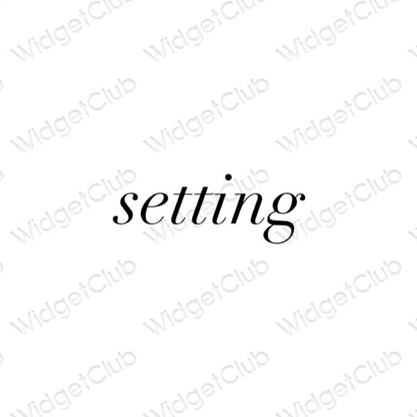 Biểu tượng ứng dụng Settings thẩm mỹ