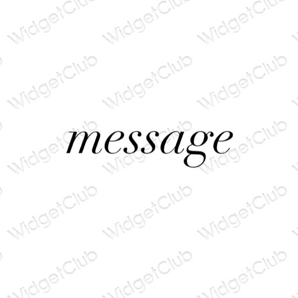 Biểu tượng ứng dụng Messages thẩm mỹ