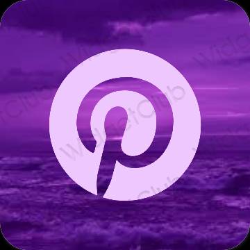 Esthetische Pinterest app-pictogrammen