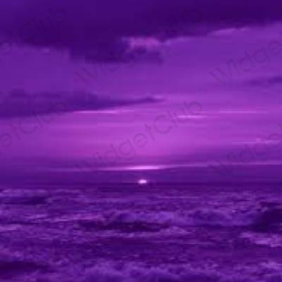 审美的 紫色的 Safari 应用程序图标