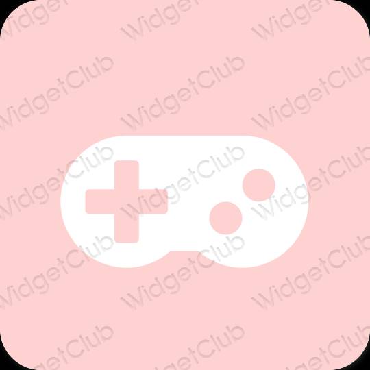 Esteetiline roosa AbemaTV rakenduste ikoonid