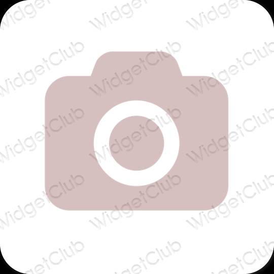 Естетски розе Camera иконе апликација