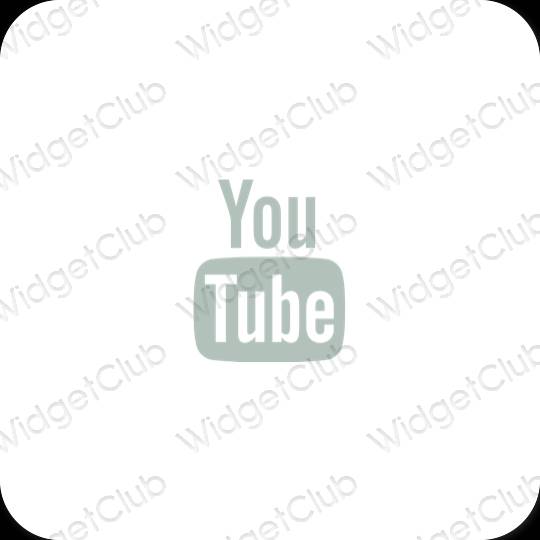 Pictograme pentru aplicații Youtube estetice