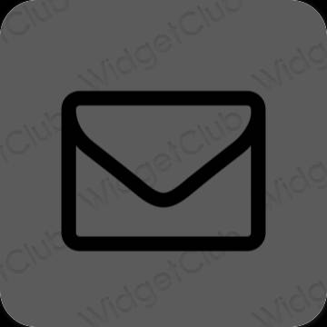 Aesthetic gray Mail app icons