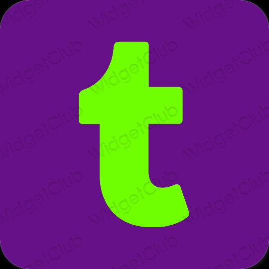 Estético púrpura Tumblr iconos de aplicaciones