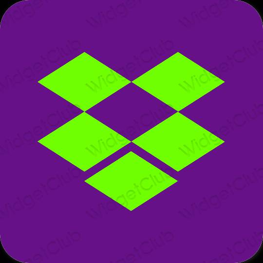 미적인 보라색 Dropbox 앱 아이콘