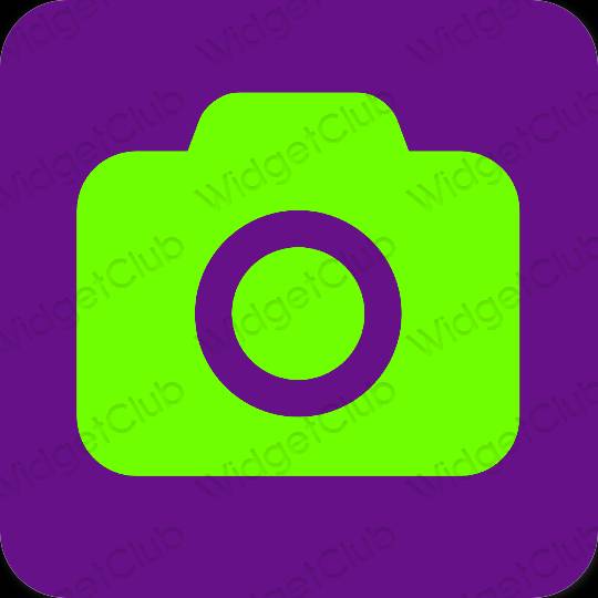 审美的 紫色的 Camera 应用程序图标