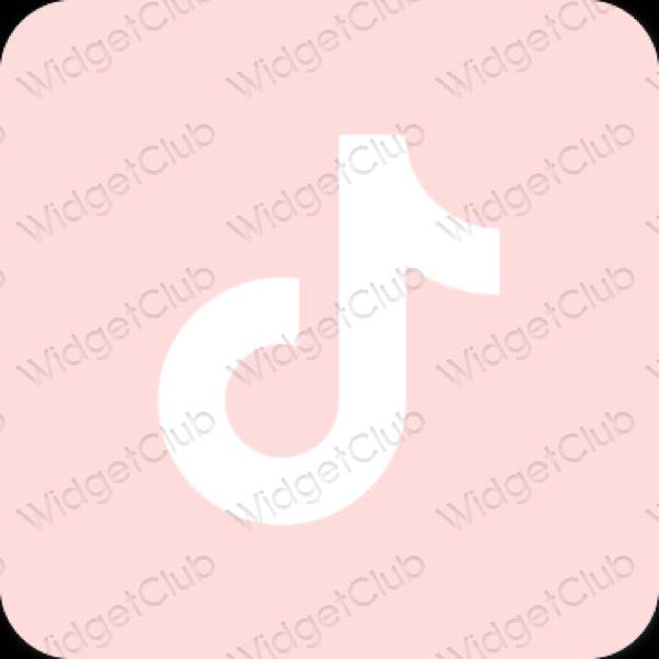 Esthétique rose pastel TikTok icônes d'application