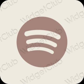 نمادهای برنامه زیباشناسی Spotify